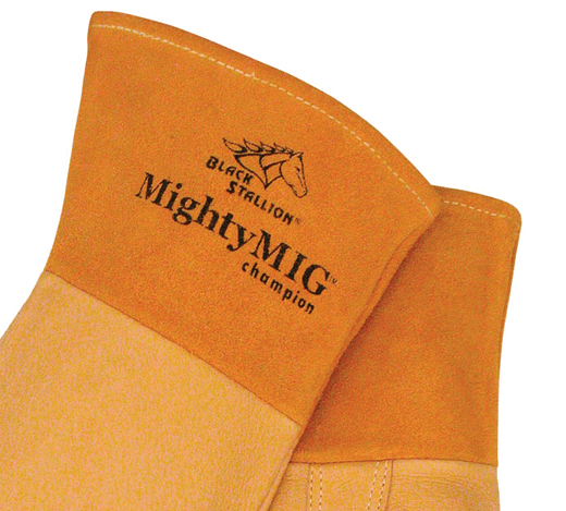 Revco Black Stallion MightyMIG® Premium Grain Pigskin MIG Glove #39CHMP for sale online at Welders Supply